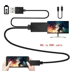 5 Pin & 11 Pin Micro USB For Mhl to HDMI 1080P HD TV Cable Adapter for Android Phone TV PC Laptop