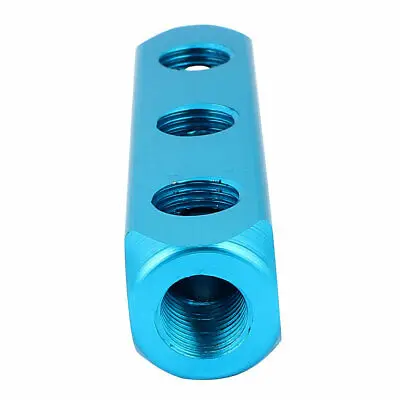 Luft Kompressor 1/4BSP Gewinde 6 Ports 3 Weg Pneumatische Rohr Inline Verteiler Block