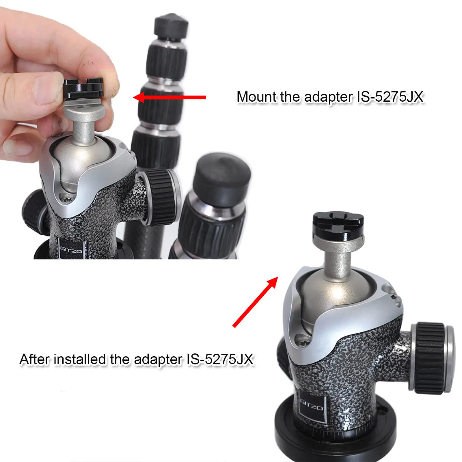 Arca-Swiss Quick Release Clamp Converter Adapter for Tripod Ball Head of Gitzo 82TQD 82QD, Manfrotto MH490 492 MH054 055 MHXPRO