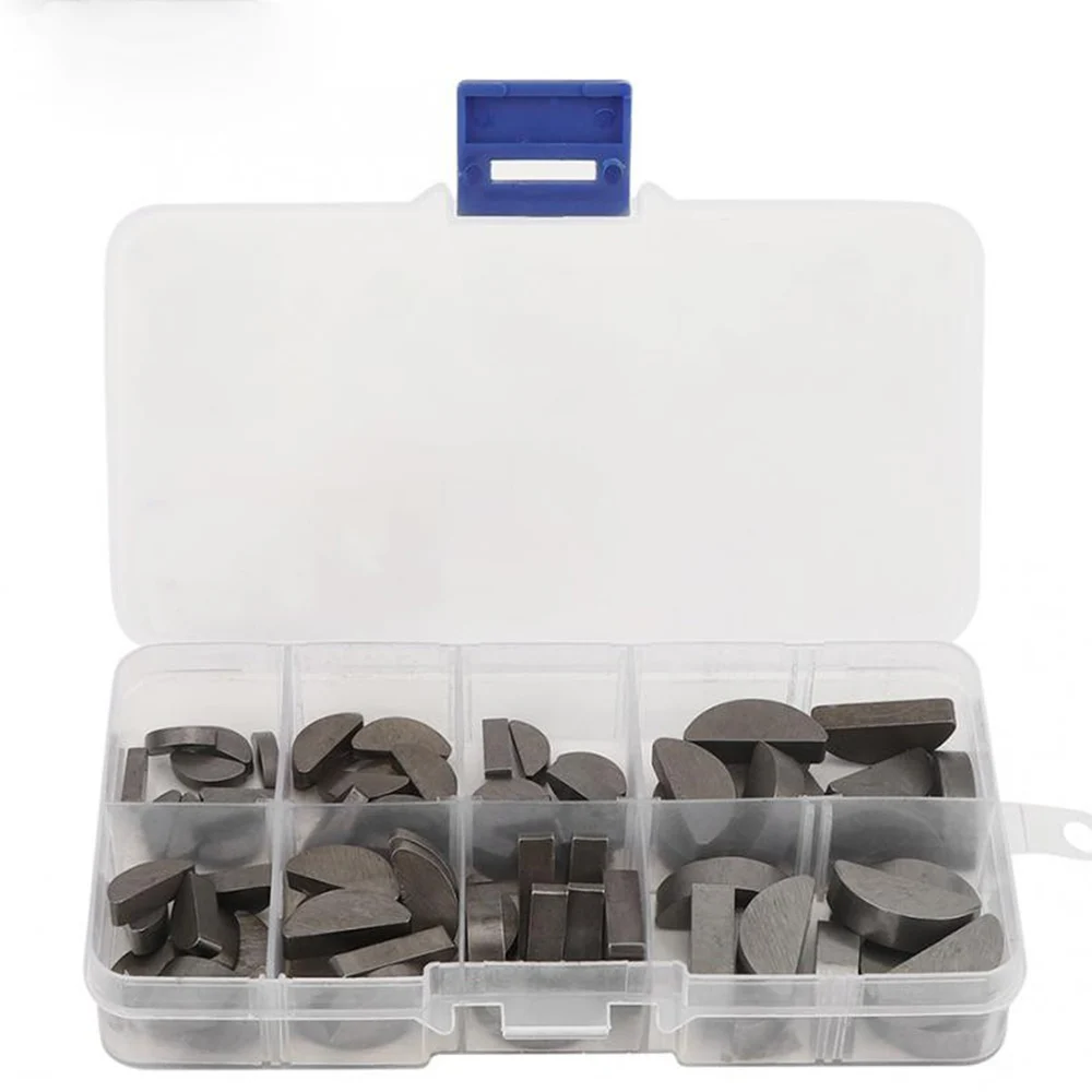 8Size Stainless Steel Key Assortment Set Metric Half Moon Shaft Drive Fasteners 80PCS