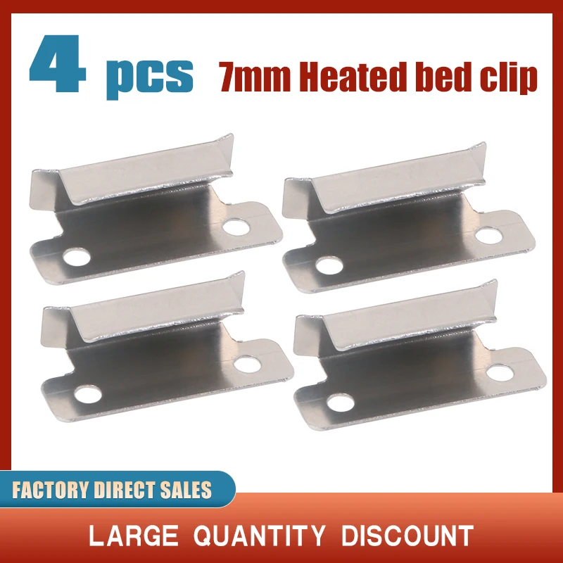 

4pcs/lot 3D Printer Heated Bed Clips CLIP 7mm For A3S A5S 3D Printer