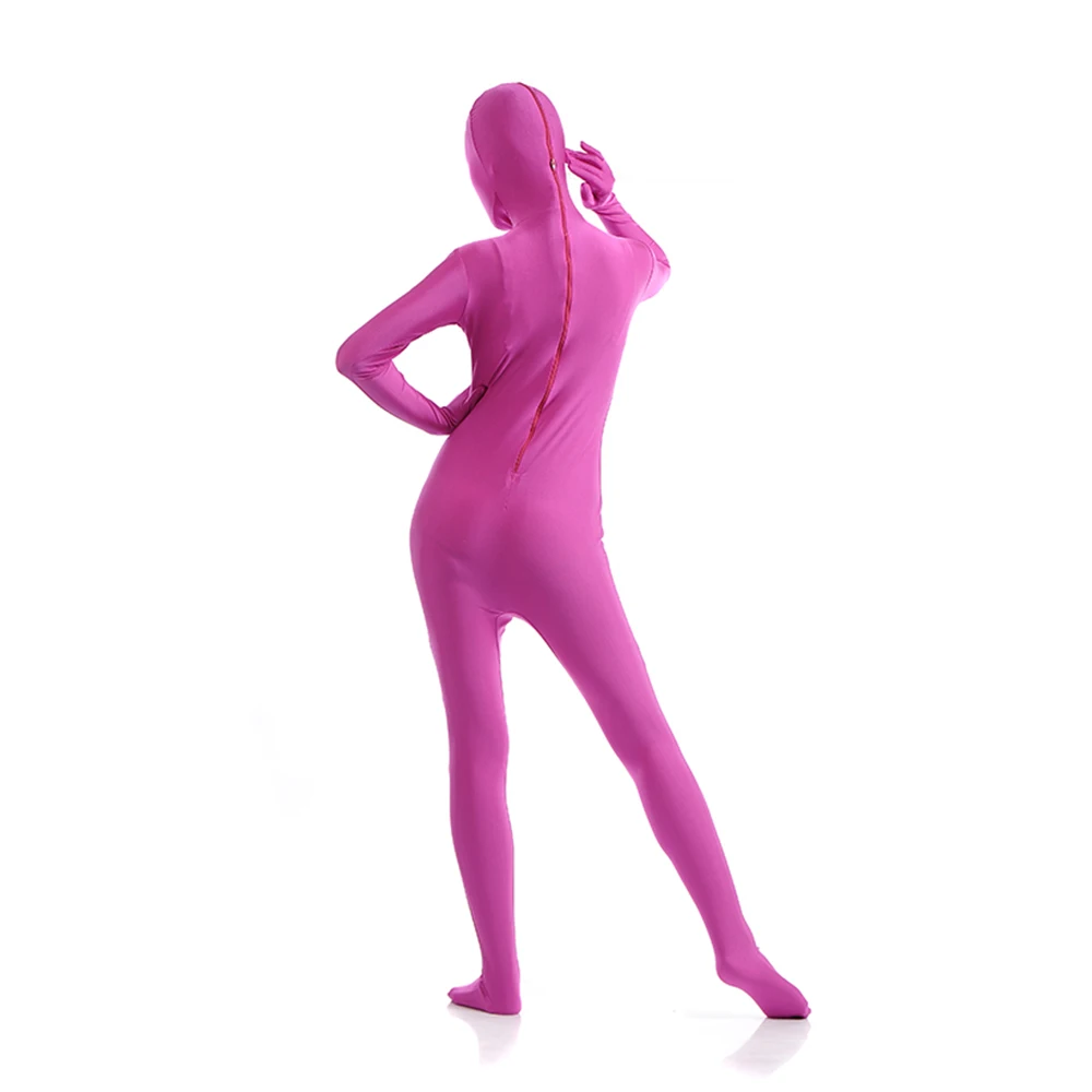 Pink guys Pink Joji customized Zentai Costumes Catsuit Halloween Costumes Adult Bodysuit add crotch zipper open eyes open mouth