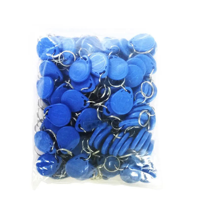KinJoin 100Pcs/lot 125khz RFID EM4100 TK4100 Key Fobs Token Tags Keyfobs Keychain ID Card Read Only Access Control RFID Card