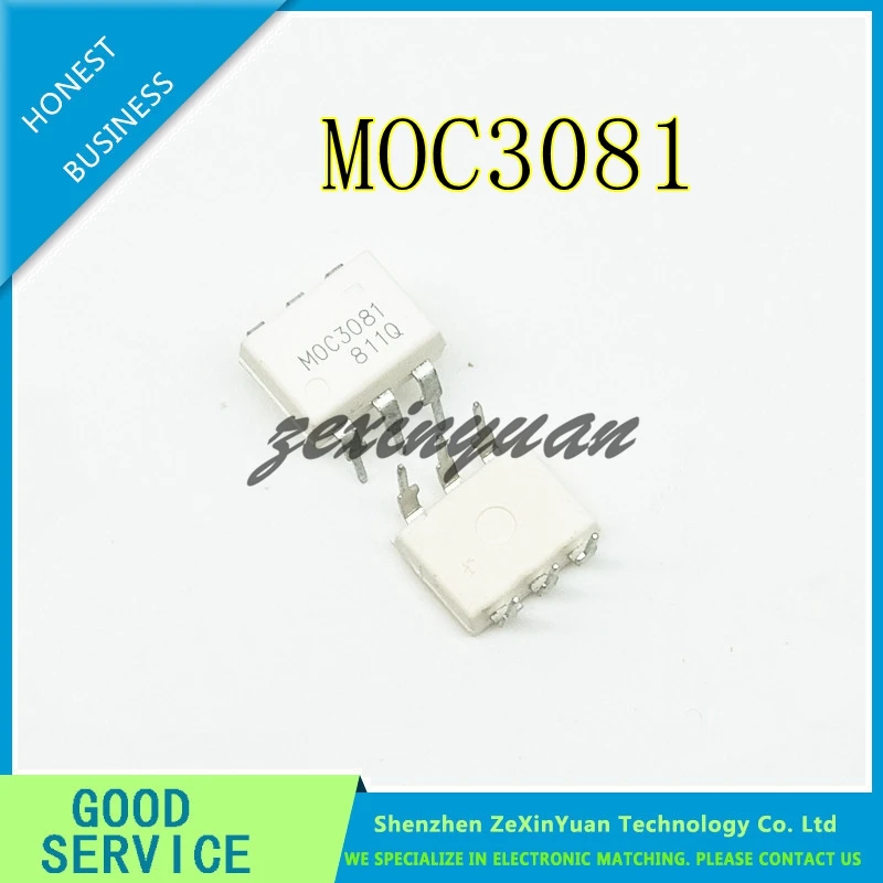 

10PCS/LOT MOC3081M MOC3081 3081 DIP-6 OPTICAL ISOLATOR