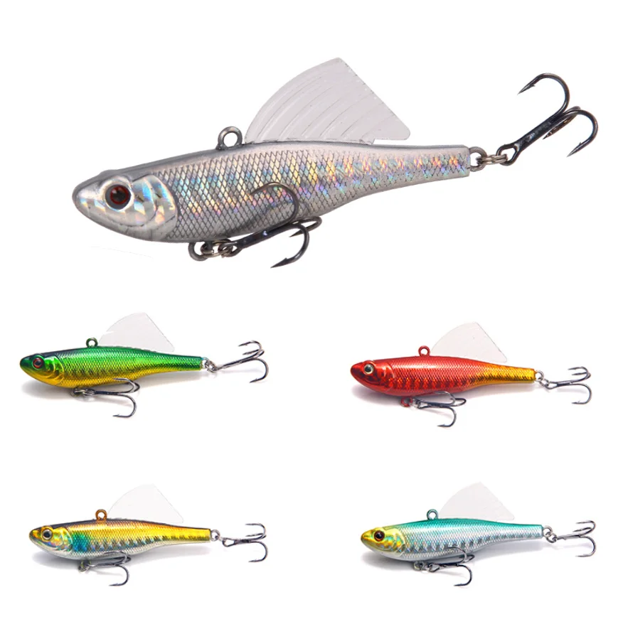 

2pcs 65mm 17g Laser Fishing Lure Wobblers Jerkbait Vibe Vibration Bionic Luya Bait Artificial Set for Bass Goods Accessories