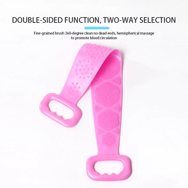 New Magic Silicone Bath Towel, Strong Rubbing The Back Exfoliating The Dead Skin And Saving Effort Household Clean Shower Brush