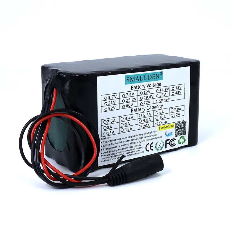 11.1V/12V 20ah 18650 lithium Rechargeable battery 20000mAh with PCB For hernia lamp,amplifiers, monitoring+ 12.6V Charger