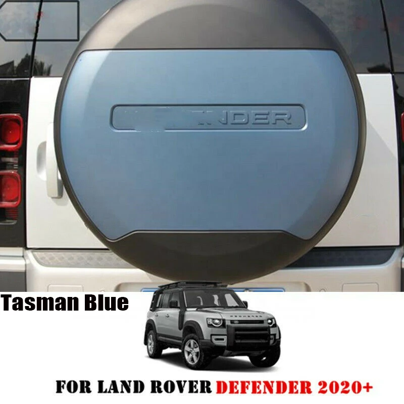 

Spare tire cover fits for -Land Rover- Defender 2020 2021 2022 2023 2024 2025 plastic wheel cover 1PC tasman blue painting