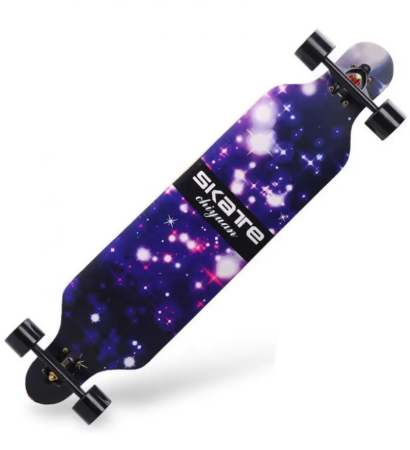 

Beginnner 104cm Longboard Maple Skateboard Sport Aluminium Alloy Truck Carton Steel Bearing Long Board Skateboards Skate Board