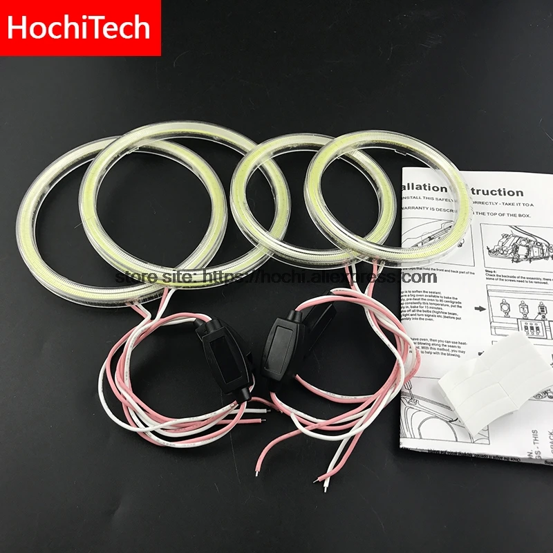 For Hyundai i30 2008 2009 2010 2011 COB Led day Light White  Cob Led Angel Eyes Ring Error Free Ultra bright