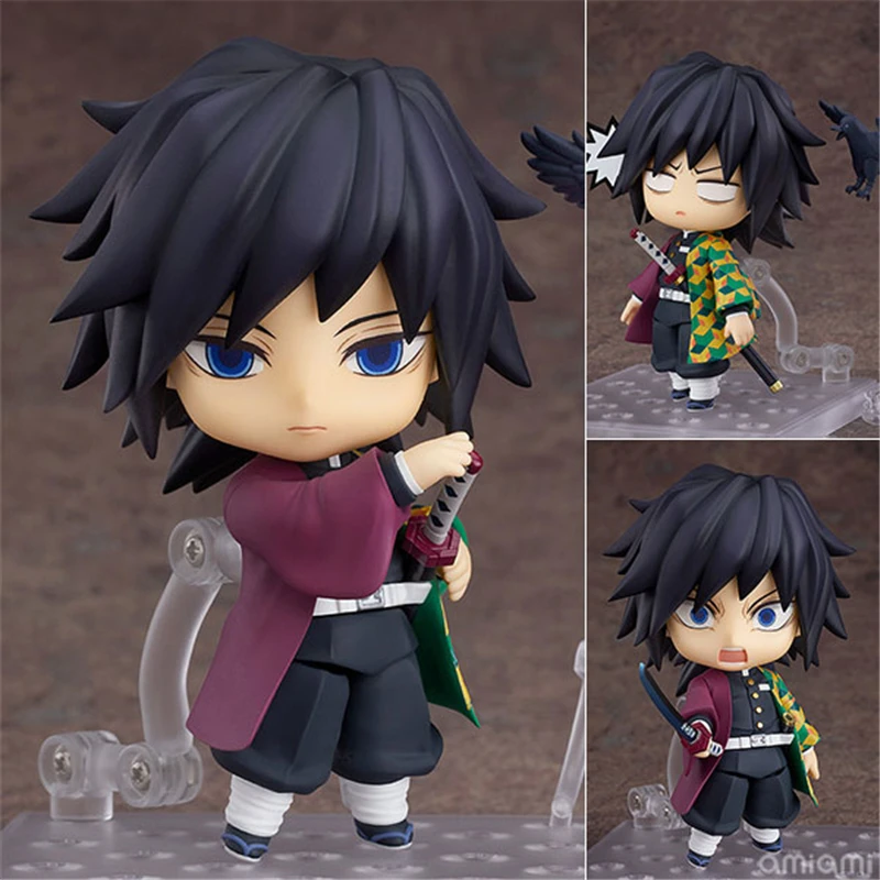 Anime pogromca demonów Kimetsu no Yaiba Giyu Tomioka 1408 PVC figurka figurka Model kolekcjonerski dzieci zabawki lalki prezenty 10cm