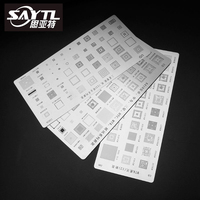3pcs universal BGA Stencils for MTK Samsung HTC Huawei Android Directly Heated BGA Reballing Stencils Kit High quality
