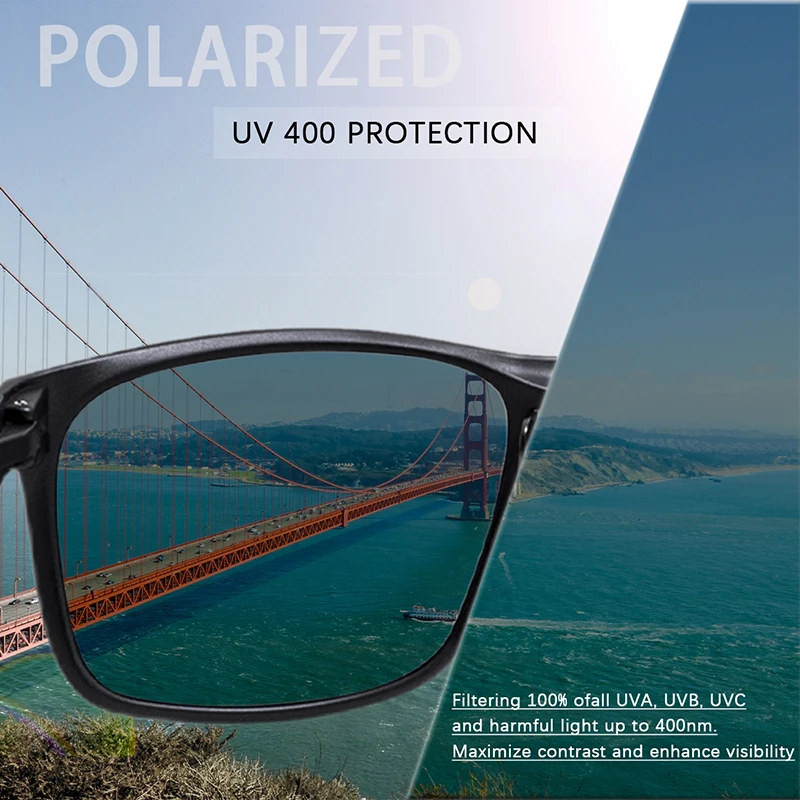 MAXJULI Square Oversized Polarized Sunglasses for Big Heads Men Retro Vintage Sun Glasses UV Protection Fishing Eyewear 8105