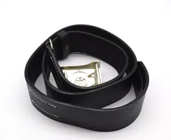 Reenactment German Army Leather Service Equipment Belt W Buckle
