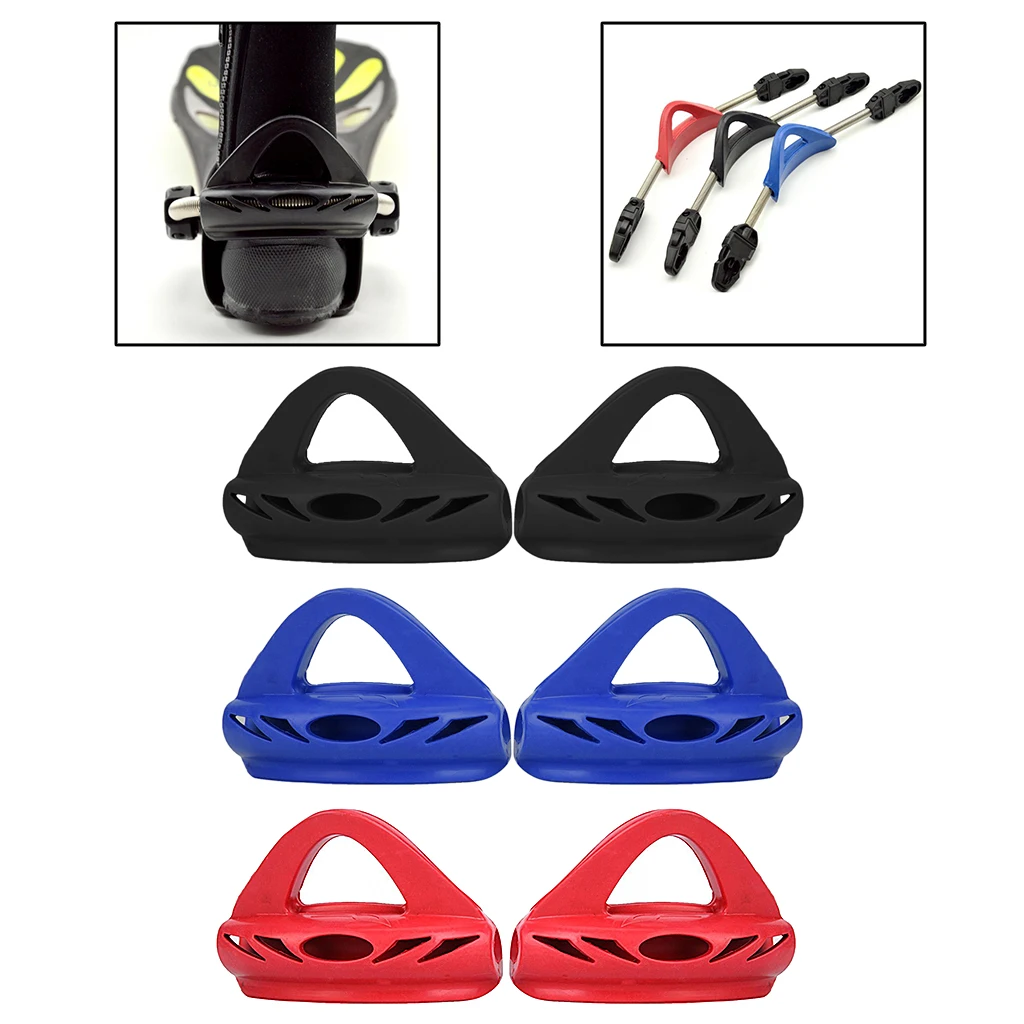 2PCS Diving Flippers Handle Quick Release Rubber Buckle Replacement For Swimming Diving Fins Flippers Spring Fin Straps