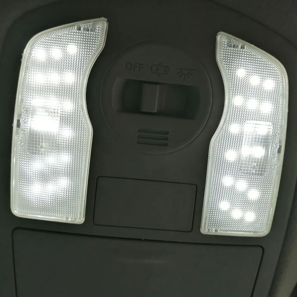 July King LED Car Interior Reading Lights Case For Toyota Prius 30 Series, 3pcs/set, 72LEDs 2835SMD 6000K LED Decorative Lights
