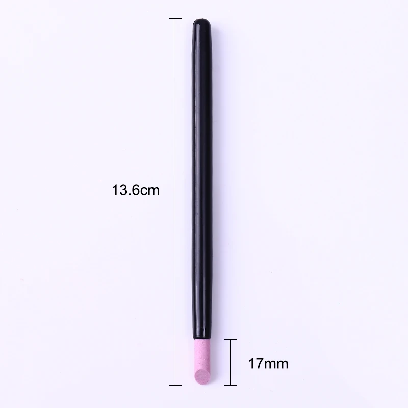 Quartz Stone Scrub Pen Cuticle Remover Pusher Trimmer Dead Skin Remover Black Pendicure Professional Nail Art Care Tool