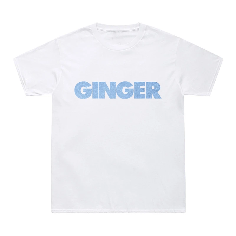 Summer Hip Hop Tee Shirt GINGER Letter Print T-Shirt Men Women O-Neck Cotton T Shirts Brockhampton All-American Boyband Tee Tops