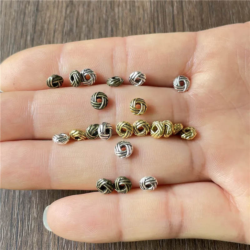 Ju Yuan 600pcs Zinc Alloy Twist Donut Spacer DIY Making Jewelry Handicraft Connectors Wholesale Metal Accessories Wholesale