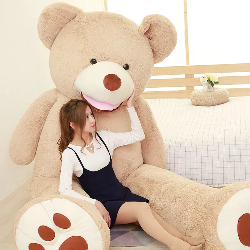 100cm-260cm 6 Colors New Cute Giant  Bear Plush Toys Soft Skin Popular Birthday Gifts For Girls Kid's Gift