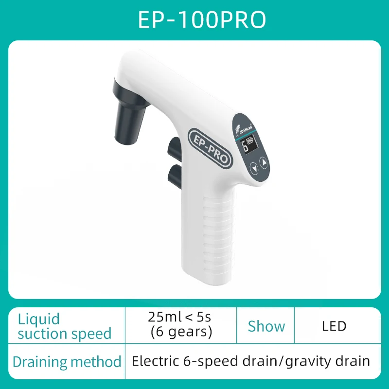 JOANLAB contrôleur de Pipette électrique grand Volume équipement de laboratoire de Pipette automatique pompe de Pipette électronique 110v à 220v