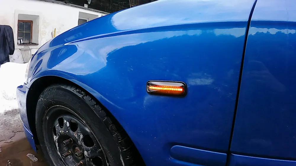 2 Stück Dynamische LED-Seitenmarkierungsleuchten Blinker Auto-Zubehör für Honda Civic EK 2/3/4-Türer Ballade CRV Prelude 95-99 – Detail 16