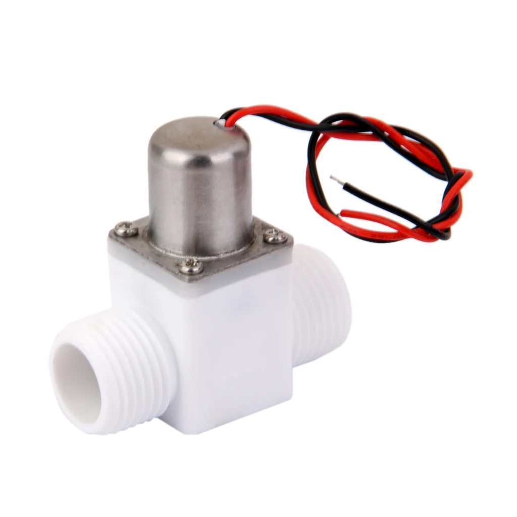 Plastic Toilet Closestool 20mm Male Thread Bi-stable Pulse Solenoid Valve