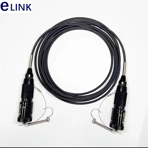 60mtr 2C TPU 장갑 필드 광학 패치 코드 2 코어 SM 야외 항공 금속 커넥터 FC CPRI 케이블 점퍼 ELINK 5.0mm 