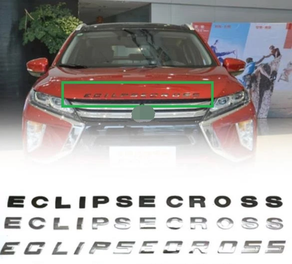 Samochód 3D litery kaptur Logo symbol odznaka naklejki samochodowe stylizacja akcesoria samochodowe sformułowanie 3D list dla Eclipse cross akcesoria samochodowe