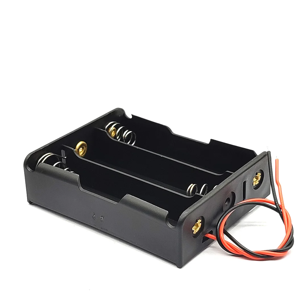 3*18650 Battery Case 18650 Battery Holder Mobile Battery Clip Case Holder With Wire Leads 18650 Battery Box DIY