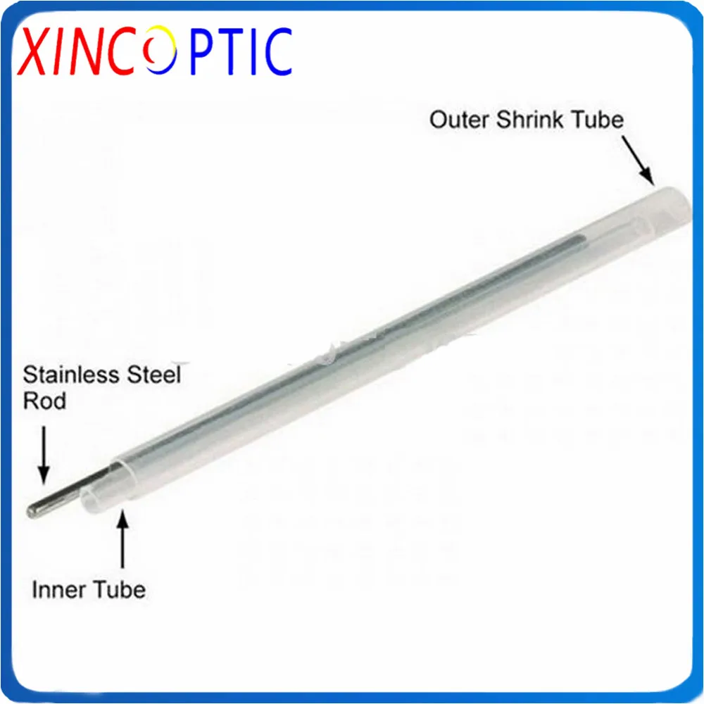 0.7*50mm Fiber Optic Splice Fusion Sleeve, Sinlge Needle Protection  One PIN Heat Shrinkable Tube