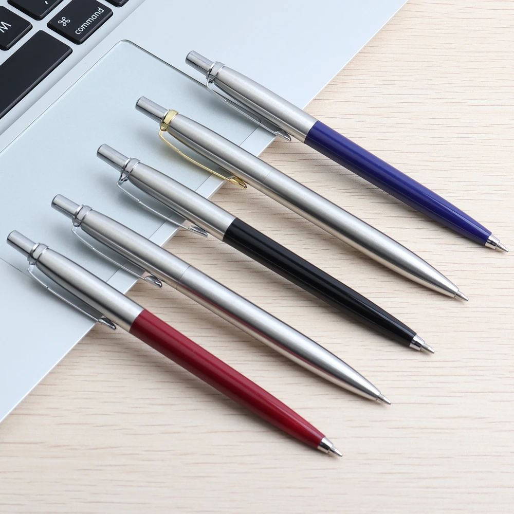 5PCS/LOT GENKKY Ballpoint Pen New Arrival Commercial metal ballpoint pen gift pen core solventborne automatic ball pen