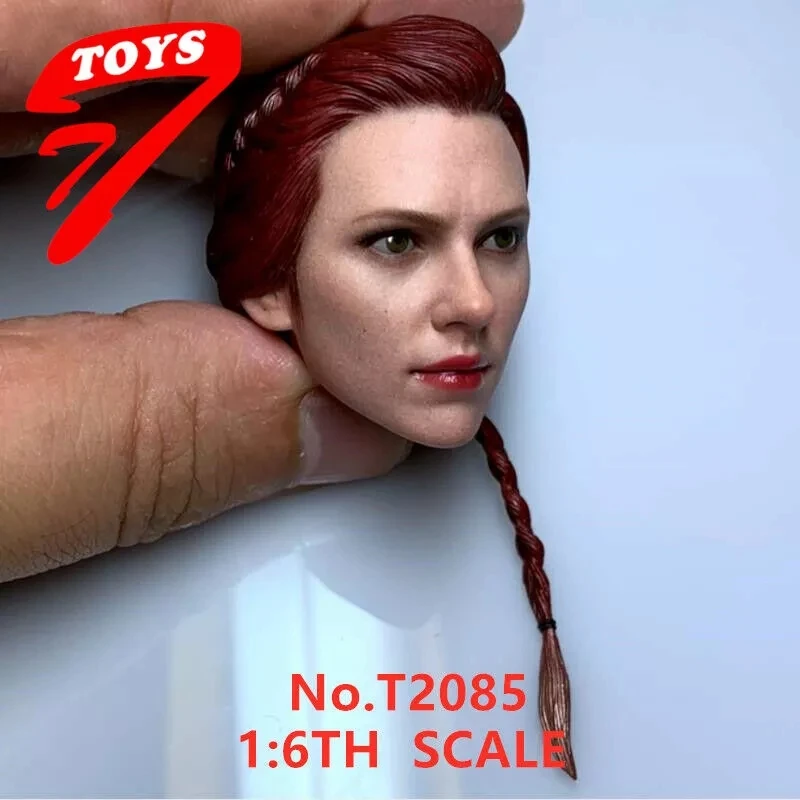 В наличии 1/6 Черная Вдова Scarlett головы Sculpt для 12 