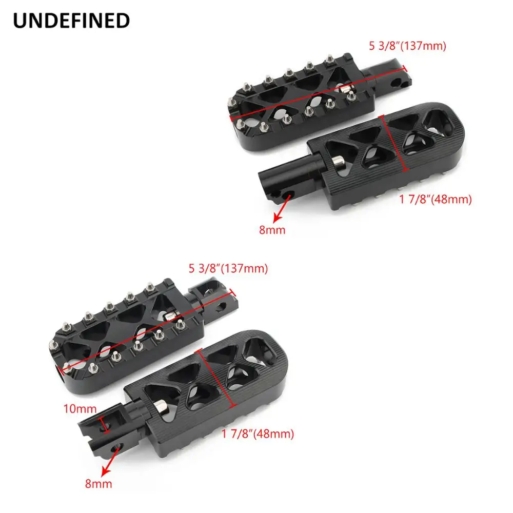 For Harley Softail 2018-2023 MX Foot Pegs Motorcycle Front Rear Footrests Pedals Fat Boy Street Bob FXDR Low Rider S Breakout