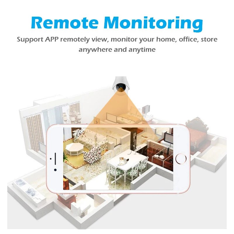 MINI WiFi กล้อง 1080P Home Security Video Camara Bebe Wireless Night Vision CCTV CAM 360 Panoramic Kamera เด็ก MONITOR