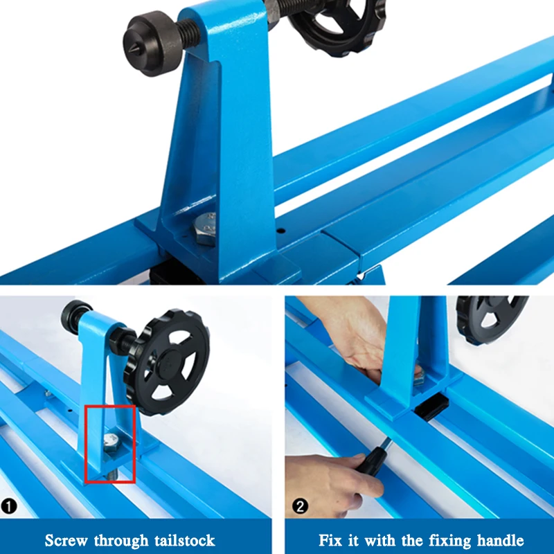 RWL-1000I Lathe Wood Turning Machine Adjustable Speed Multifunctional Woodworking Lathe Household Type DIY Woodworking Lathe