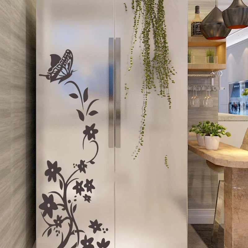3D Wall Sticker Refrigerator Butterfly Stickers For Home DIY Wall Art Decal Wallpapers PVC Self Adhesive Sticker For Kids Room