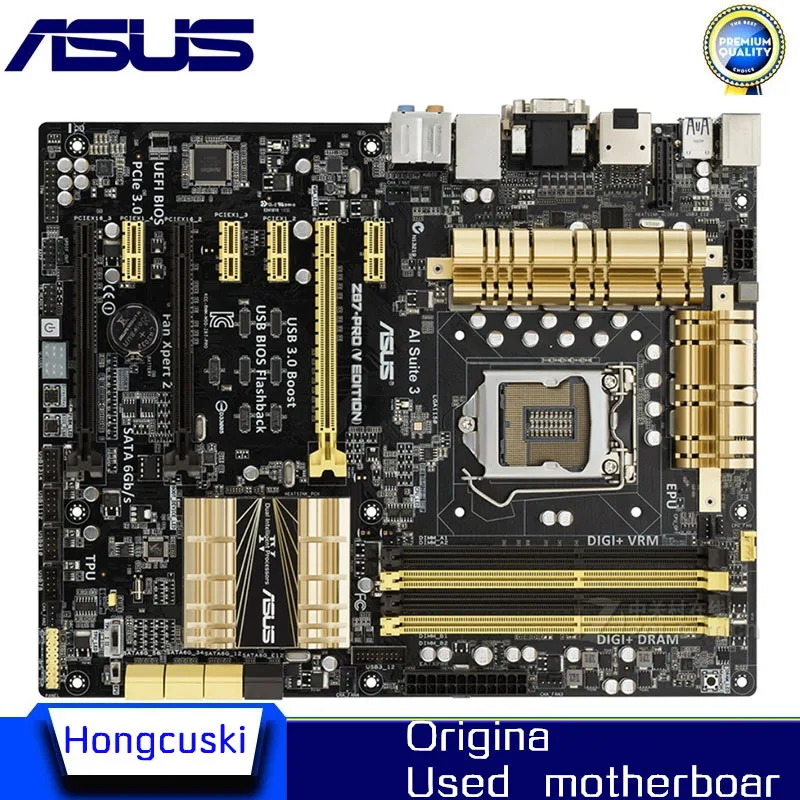 

Used For ASUS Z87-PRO(V EDITION) original motherboard Socket LGA 1150 DDR3 Z87 SATA3 USB3.0 Desktop Motherboard