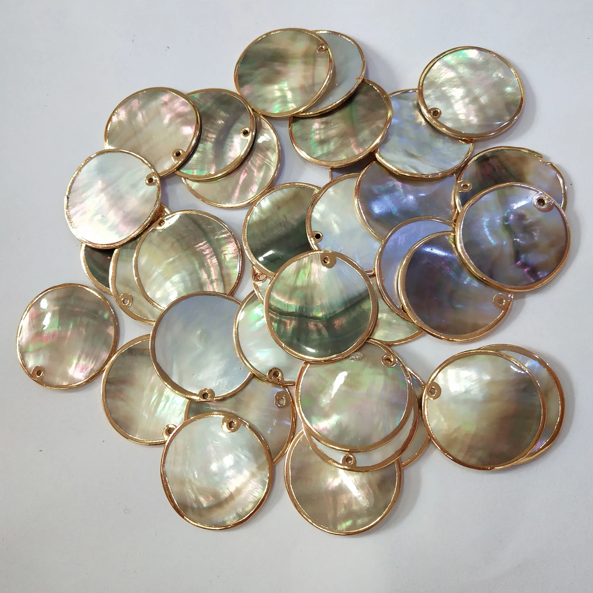 Fashion Shell Pendant Natural Mother of Pearl Shell Charms Pendants for DIY Jewelry Making Necklace Earrings Accessories