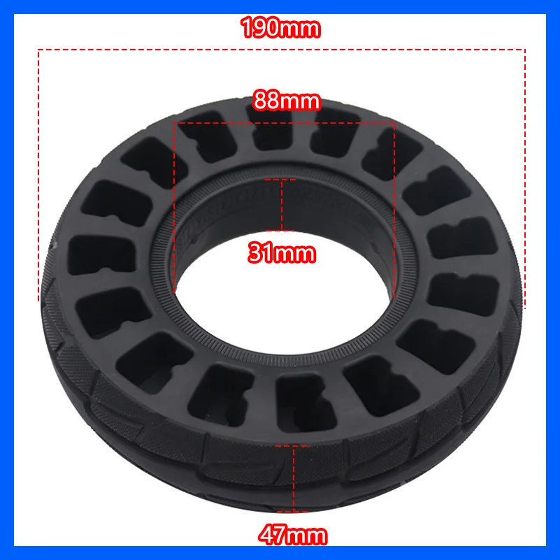 High quality 200x50 solid wheel Explosion-proof Electric Bike Scooter tyres 8 inch Motorcycle Solid Tires Bee Hive Holes