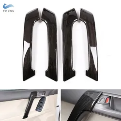 For Toyota Land Cruiser Prado FJ150 150 2010-2018 Interior Door Pull Handle Trim ABS Black Wood Style Car Accessories