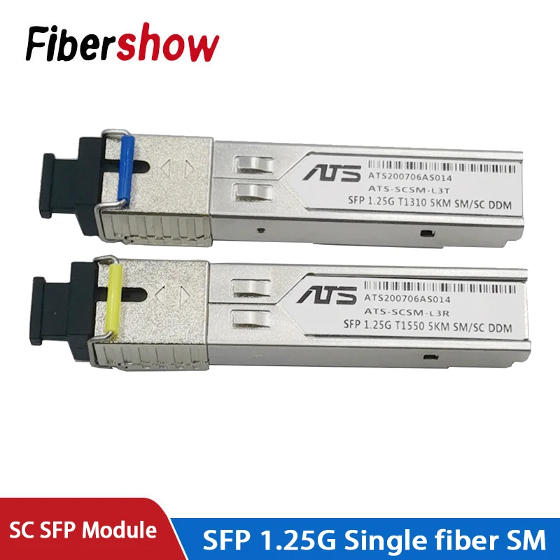 SFP Module SC connector 1.25G SC BiDi 1310nm/1550nm WDM switch SFP Transceiver module with Switch with DDM Function