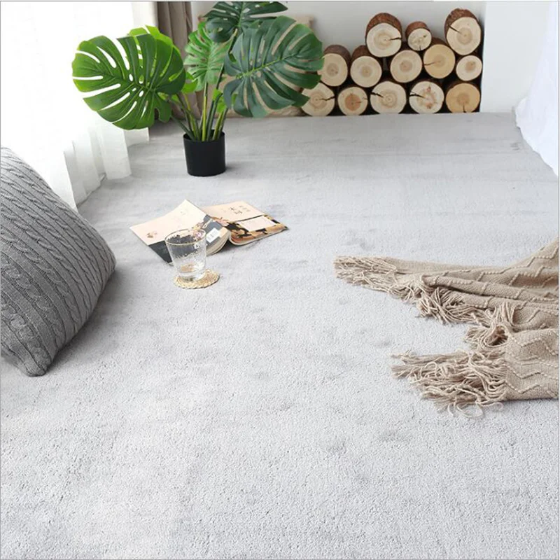 European Plush Carpet For Living Room Coffee Table Foot Mat Children Bedroom Bedside Rug Balcony Cushion Imitation Cashmere Mat