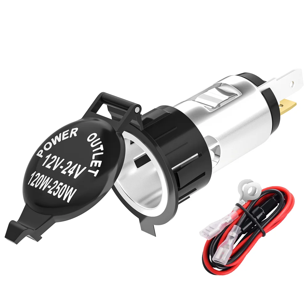 car cigarette lighter socket extender Cigarette Lighter Socket 12V Power Outlet Socket With Cover