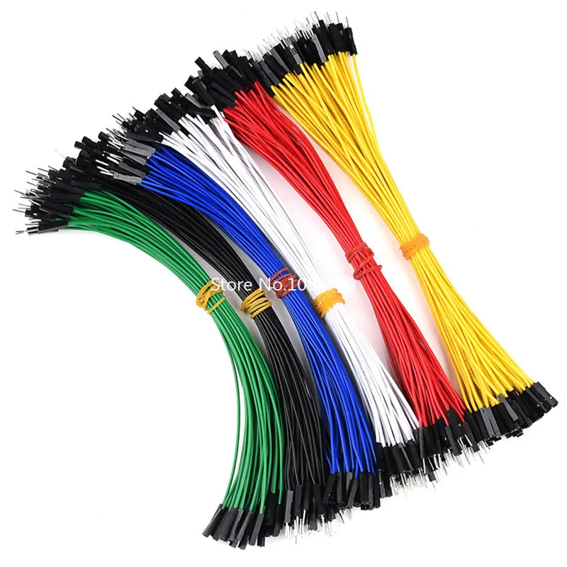 50pcs DIY Electronic Kit Breadboard Dupont Cable For Arduino 20cm 2.54mm Line Male Female Dupont Jumper Wire Cable 1P Connector