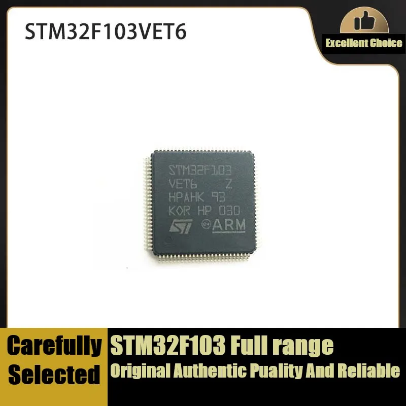 2-10Pcs/Lot STM32F103VET6 LQFP-100 72MHz 256KB MCU VET6 STM32F103 Full Range