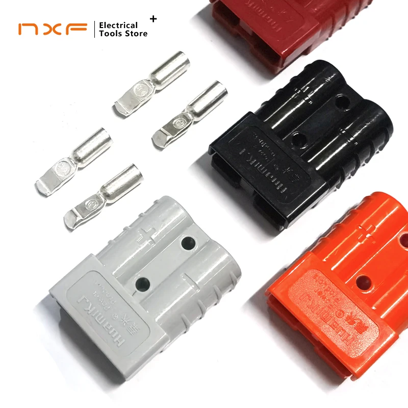 600V 50A Quick Plug Battery Charging Connector with Simple and Convient Connection Large Current Connector for Winch Trailer