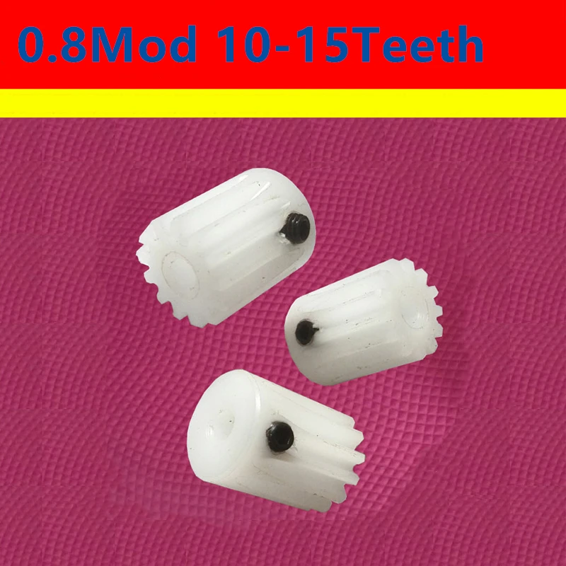 Half Tooth Pom 0.8 mod 10 11 12 13 14 15T 16T 17T 18T 19T Teeth plastic gear car model transmission cylindrical straight