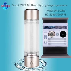 Smart Cup 7,8 Hz Nano Rich Hycrogen Wassergenerator Flasche Pure H2 Atemwege Lithiumbatterie aufladbarer Elektrolyse-Ionisator