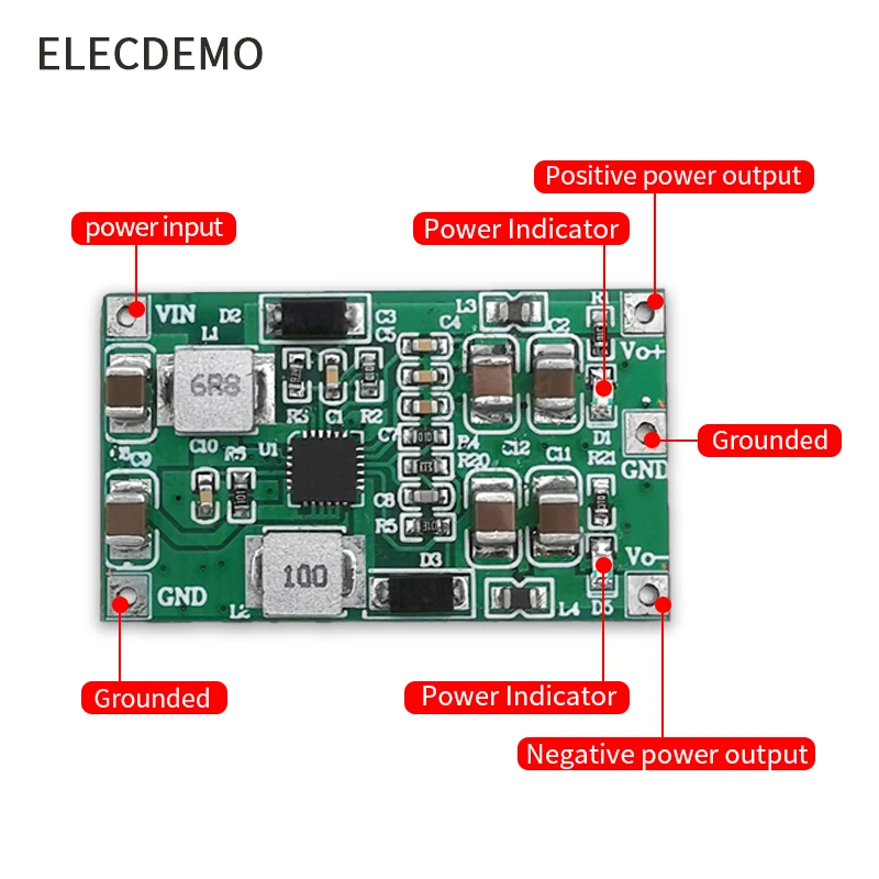 デュアル電源モジュールDC-DC,高効率,正および負の電源,モデルtps65131